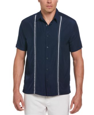 Cubavera - Men's Contrast Stitch Short-Sleeve Shirt