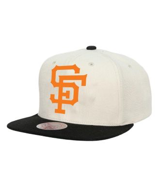 Mitchell & Ness - Men's Cream San Francisco Giants Cooperstown Collection Basic Flip Snapback Hat