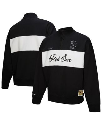 Mitchell & Ness - Women's&nbsp; Black Boston Red Sox Quarter-Zip Pullover Top