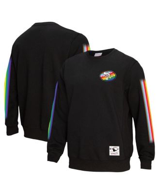 Mitchell & Ness - Men's Black San Francisco 49ers Pride Pullover Sweatshirt