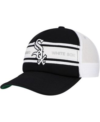 Mitchell & Ness - Men's Black Chicago White Sox Sideline Trucker Adjustable Hat