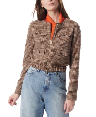 DEE OCLEPPO - Women's Lena Plaid Collarless Jacket