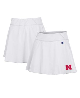Champion - Women's White Nebraska Huskers Tailgate Soft Touch Skort
