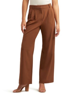 BCX - Juniors' Pleated-Front Wide-Leg Pants