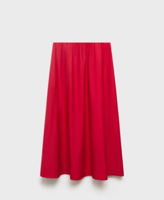 MANGO - Women's Flared Cotton Skirt