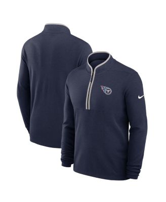 Nike - Men's Navy Tennessee Titans Lightweight Victory Performance Half-Zip Pullover