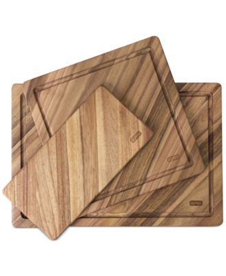 Dexas - 3-Piece Acacia Diagonal Grain Board Set