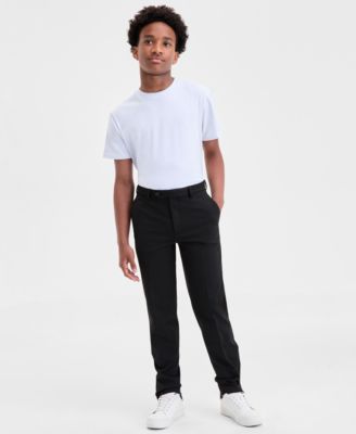 Michael Kors - Boys 8-20 Flat-Front Knit Tailored Pants