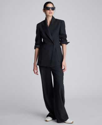 Kenneth Cole - Women’s Flannel Double-Breasted Blazer