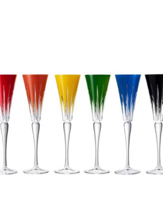 New Year Assorted Firework Flutes, Set of 6 image