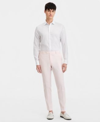 Tommy Hilfiger - Men's Modern-Fit Solid Cotton Suit Pants