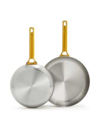 GreenPan - Stainless Steel 2-Pc. Frypan Set