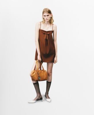 MANGO - Women's Bow Short Dress