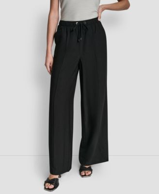DKNY - Women's Seam Crinkle Pull-On Pants