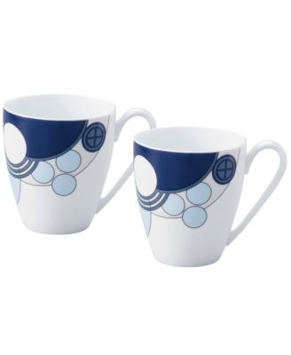 Frank Lloyd Wright Imperial Cabaret Blue Set of 2 Mugs, 10 oz. image