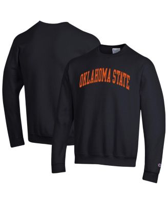 Champion - Men's Black Oklahoma State Cowboys Basic Arch Fleece Pullover Sweatshirt