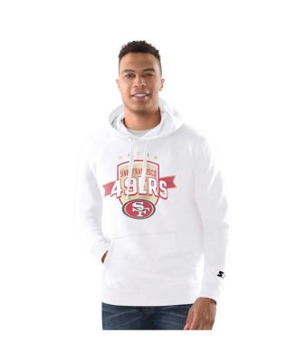 Starter - Men's White San Francisco 49ers Pullover Hoodie