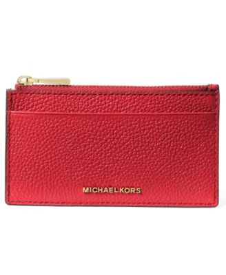 Michael Kors - Jet Set Leather Zip Key Card Case