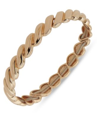 Nine West - Gold-Tone Twisted Stretch Bracelet