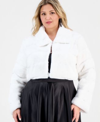 BCX - Trendy Plus Size Fleece Jacket
