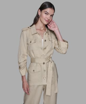 KARL LAGERFELD PARIS - Women's Belted Jacket