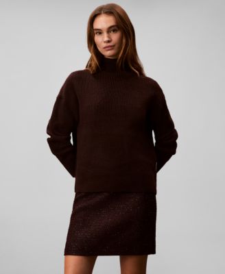 Calvin Klein - Women's Relaxed Turtle Neck Sweater