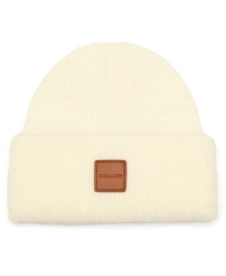 COACH - Men's Leather Patch Beanie