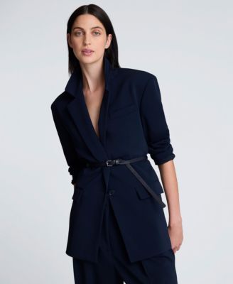 Kenneth Cole - Women's Notch Collar Belted Jacket