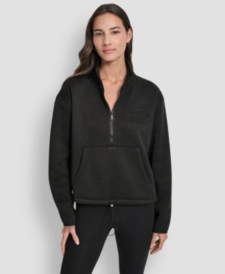 DKNY Sport - Women's Half-Zip Long-Sleeve Sweater