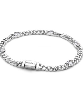 Pandora - Heart Cuban Chain Bracelet
