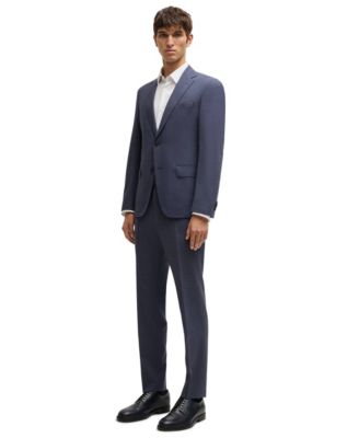 Hugo Boss - Men's Micro-Patterned Performance-Stretch Slim-Fit Suit