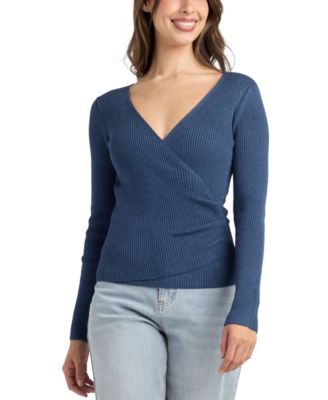 BCX - Women's Long-Sleeve Wrap Sweater