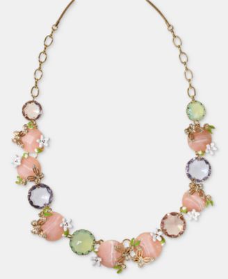 lonna & lilly - Butterfly & Mixed Stone 16" Statement Necklace