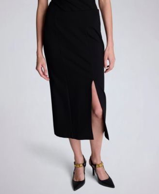 Kenneth Cole - Women's Pull-On Column Slit Skirt