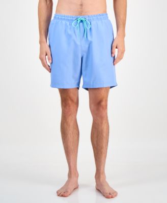 Club Room - Men's Quick-Dry Performance Solid 7" Swim Trunks