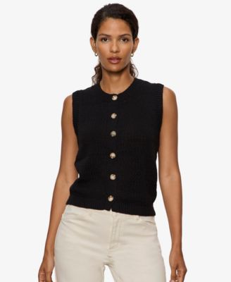 Sanctuary - Women's Pointelle Shell Crewneck Sweater