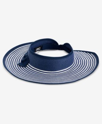 I.N.C. International Concepts - Striped Roll Up Visor