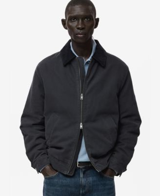 MANGO - Men's Corduroy Collar Quilted Jacket