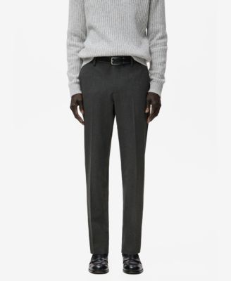 MANGO - Men's Pleated Slim-Fit Pants