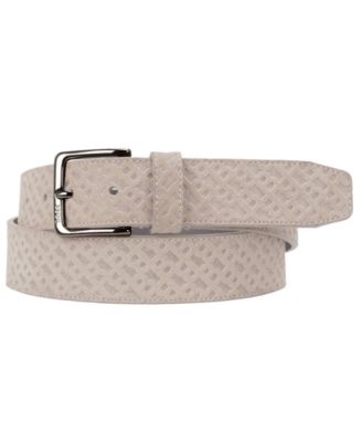 BOSS - Men's Engraved Logo Soft Suede Belt