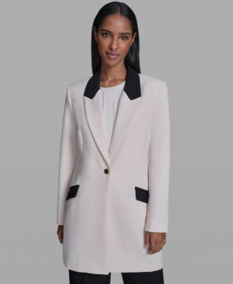 KARL LAGERFELD PARIS - Women's Notch Lapel Collar Jacket
