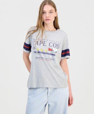 Love Tribe - Juniors' Snoopy Cape Cod Graphic T-Shirt