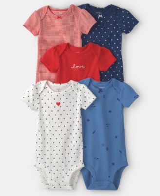Carter's - Baby Girls' Beach Multipack Bodysuits, 5-Pack Set