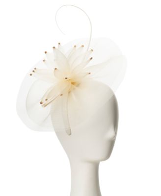 August Hats - Mesh Flower Bead Fascinator