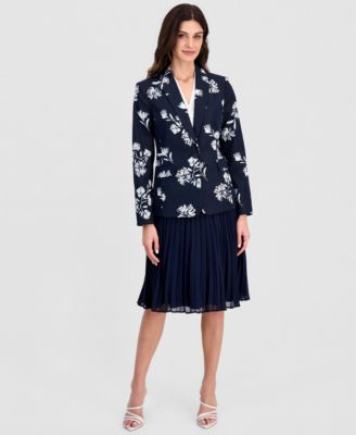Tahari ASL - Women's Printed One-Button Jacket