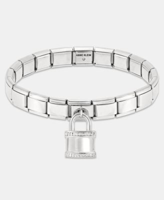 Anne Klein - Padlock Charm Stretch Bracelet