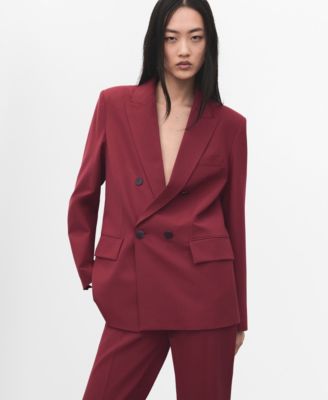 MANGO - Women's Double-Breasted Suit Blazer