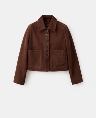 MANGO - Women's Suede Buttons Jacket