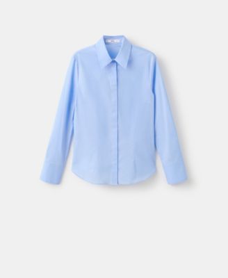 MANGO - Women's Slim-Fit Poplin Shirt