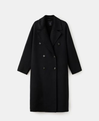 MANGO - Women's Handmade Oversized Wool Coat